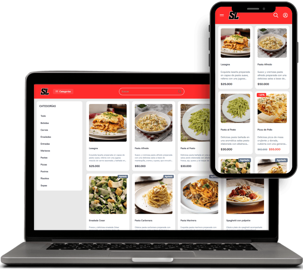 Menu en Línea Tiendana